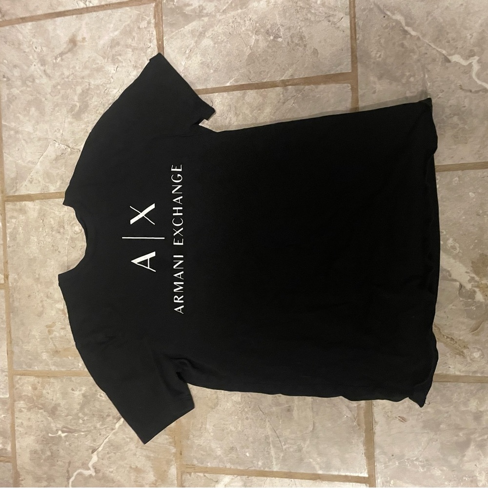 Armani Exchange Black Logo Men's Tee